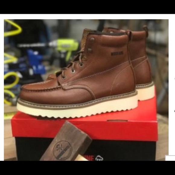 wolverine moc toe work boots